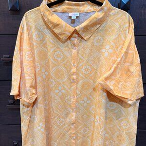 LuLaRoe CHARLIE Button Down Shirt 2XL